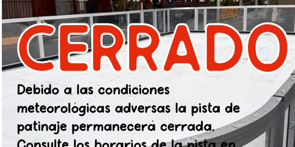 PISTA CERRADA 3, 4 y 5 DE ENERO 2026