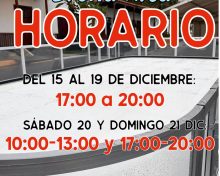 Horario pista patinaje Breña Alta del 15 al 21 de diciembre 2025