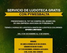 Pymesbalta ofrece servicio de ludoteca gratuito durante la campaña de Navidad