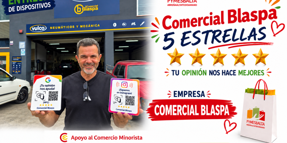 PYMESBALTA 5 ESTRELLAS con COMERCIAL BLASPA