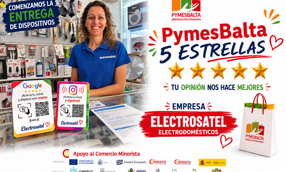 PYMESBALTA 5 ESTRELLAS con ELECTROSATEL ELECTRODOMÉSTICOS