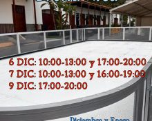 Breña Alta presenta la pista de patinaje sobre hielo sintético para la Navidad 2025-2026