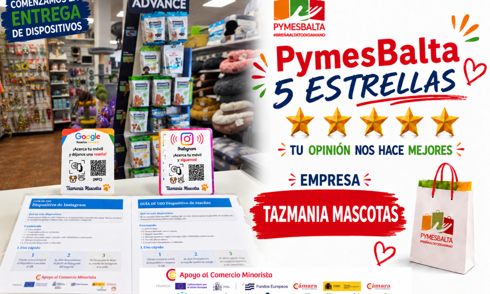 PYMESBALTA 5 ESTRELLAS con TAZMANIA MASCOTAS BREÑA ALTA