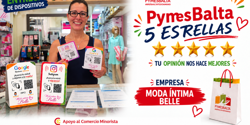 PYMESBALTA 5 ESTRELLAS con MODA ÍNTIMA BELLE