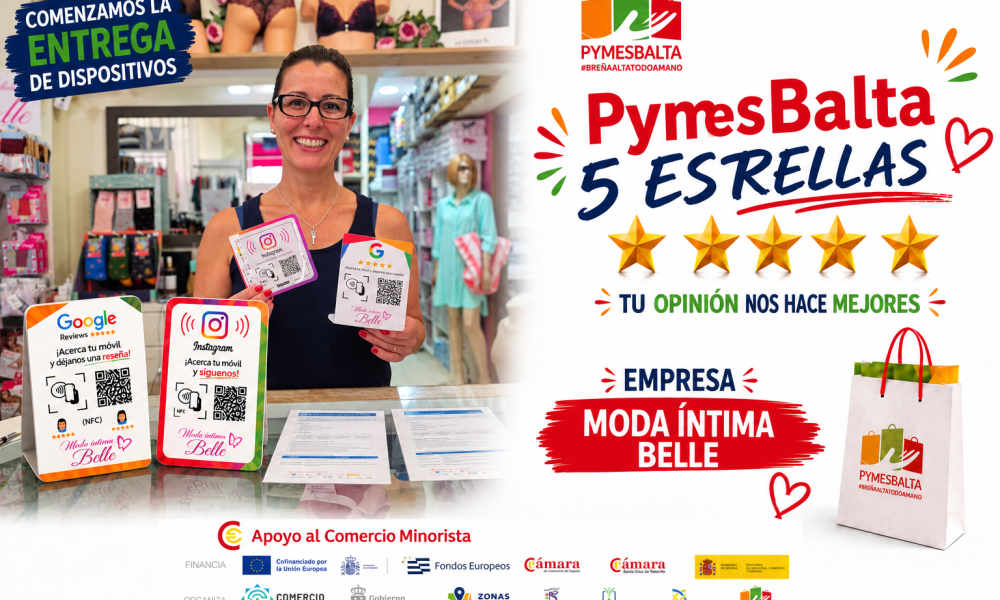 PYMESBALTA 5 ESTRELLAS con MODA ÍNTIMA BELLE