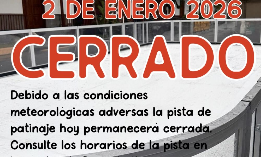 PISTA CERRADA 2 DE ENERO 2026