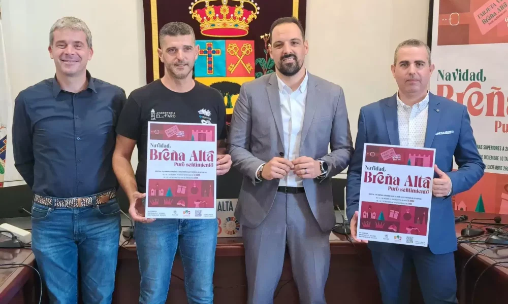 El Ayuntamiento de Breña Alta destina 75.000 euros para incentivar el comercio local en campaña navideña