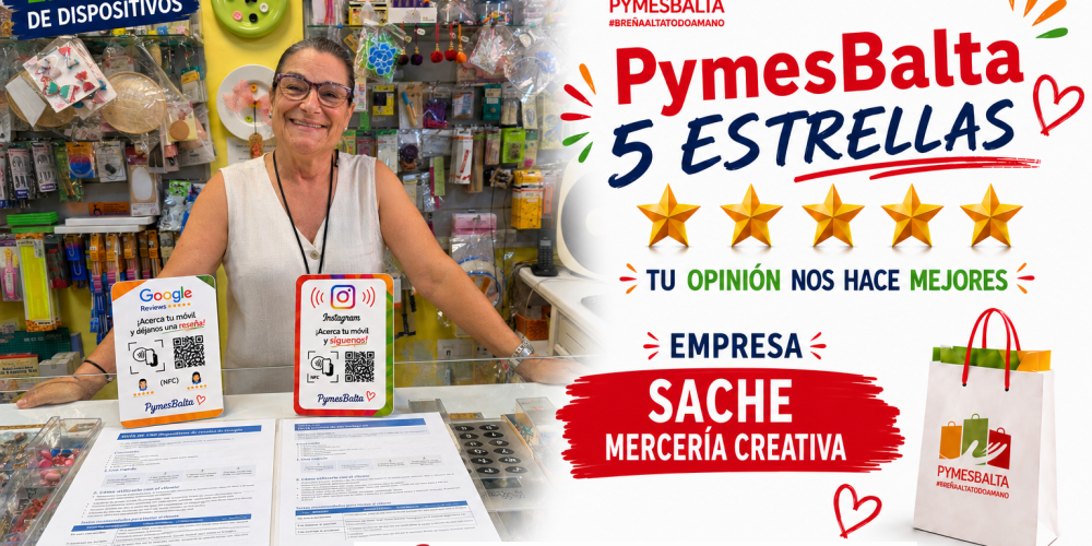 PYMESBALTA 5 ESTRELLAS con SACHE MERCERÍA CREATIVA