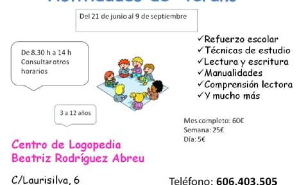 Actividades de verano – Beatriz Logopeda