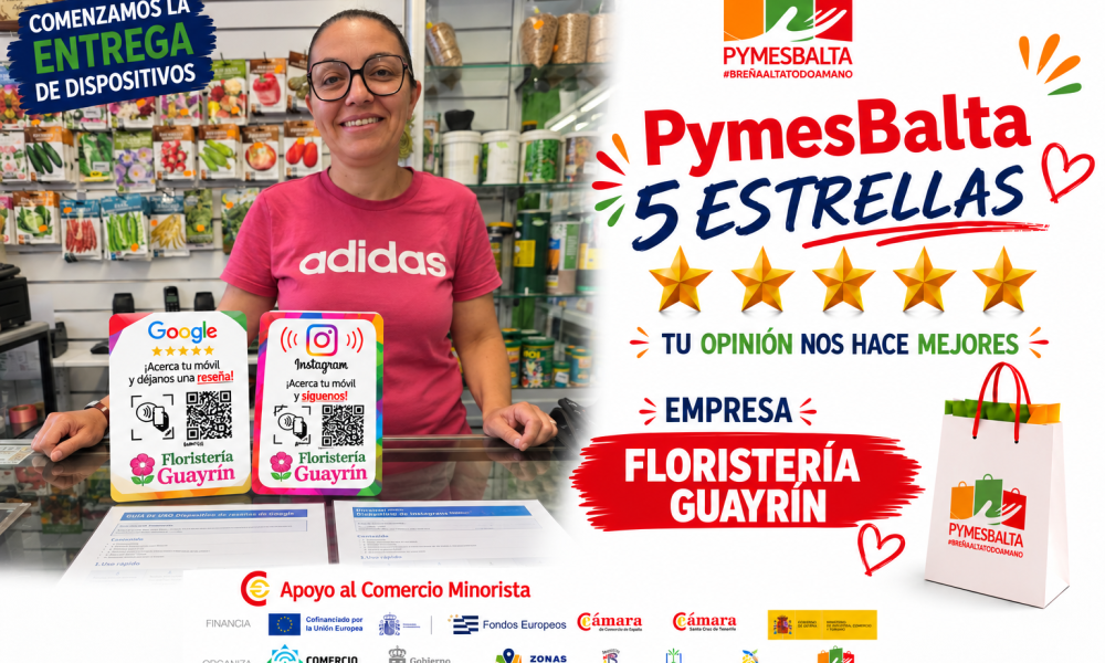 PYMESBALTA 5 ESTRELLAS con FLORISTERÍA GUAYRÍN