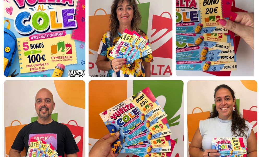 Bonos canjeados de LA VUELTA AL COLE de Pymesbalta