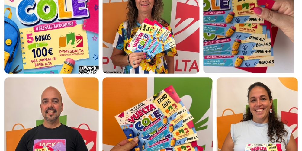 Bonos canjeados de LA VUELTA AL COLE de Pymesbalta