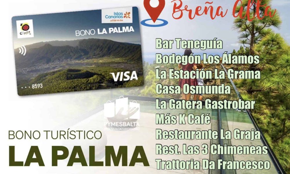 Puedes canjear tu Bono Turístico La Palma AQUÍ