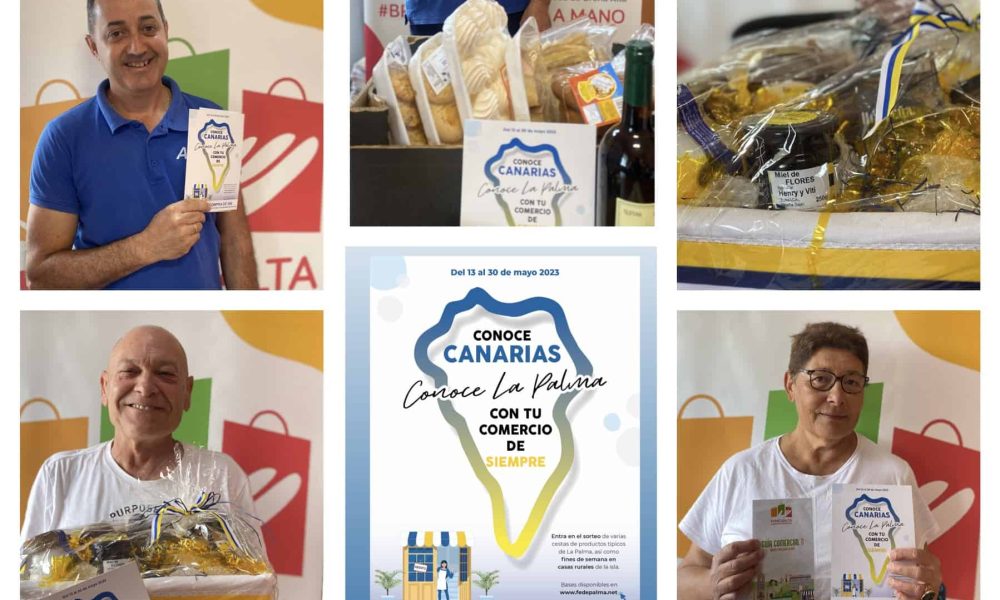 Madicar, Ayumar y Natalia Bazar han premiado por el Día de Canarias a uno de sus clientes