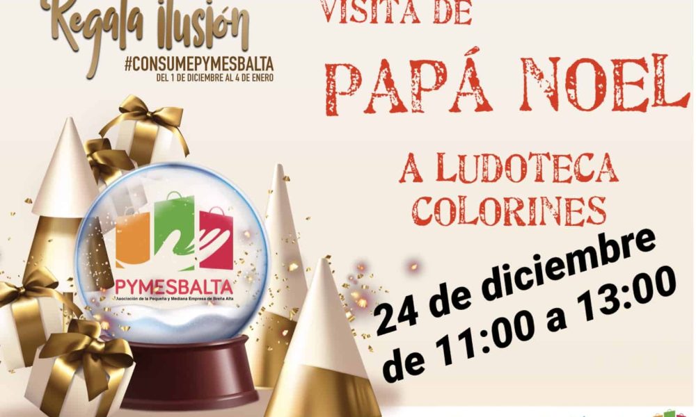 PAPÁ NOEL EN LUDOTECA COLORINES – 24 DE DICIEMBRE