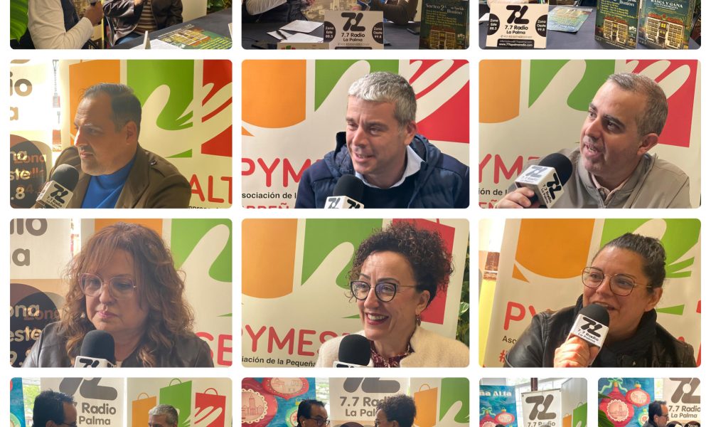 PymesBalta presenta en 7.7 La Palma Radio los resultados del Sorteo de la Campaña de Navidad y analiza la situación del comercio local con Pymes On Air