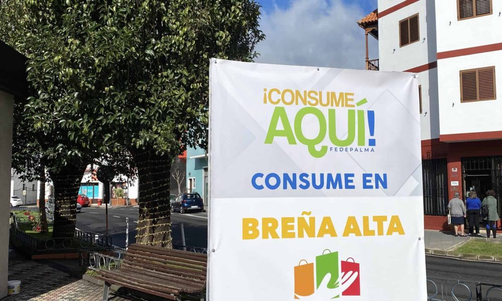 La campaña ‘Consume Aquí’ comienza en Breña Alta con Pymesbalta