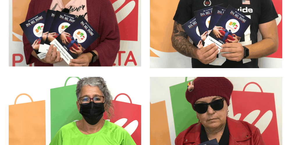 LOS 4 GANADORES DISFRUTANDO DE SUS PREMIOS!