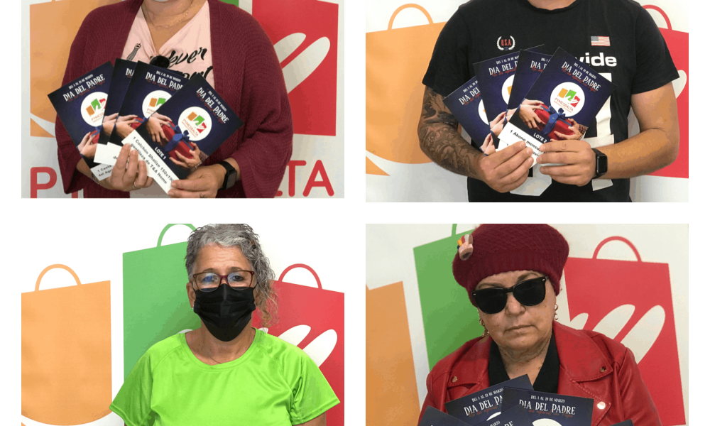 LOS 4 GANADORES DISFRUTANDO DE SUS PREMIOS!