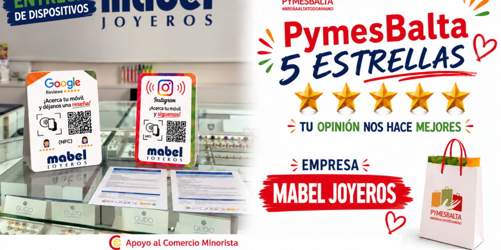 PYMESBALTA 5 ESTRELLAS con MABEL JOYEROS BREÑA ALTA