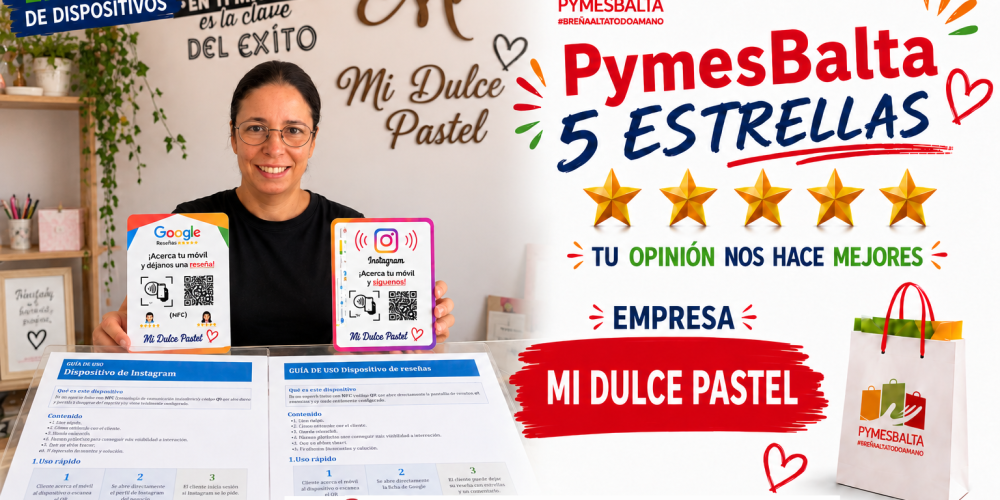 PYMESBALTA 5 ESTRELLAS con MI DULCE PASTEL