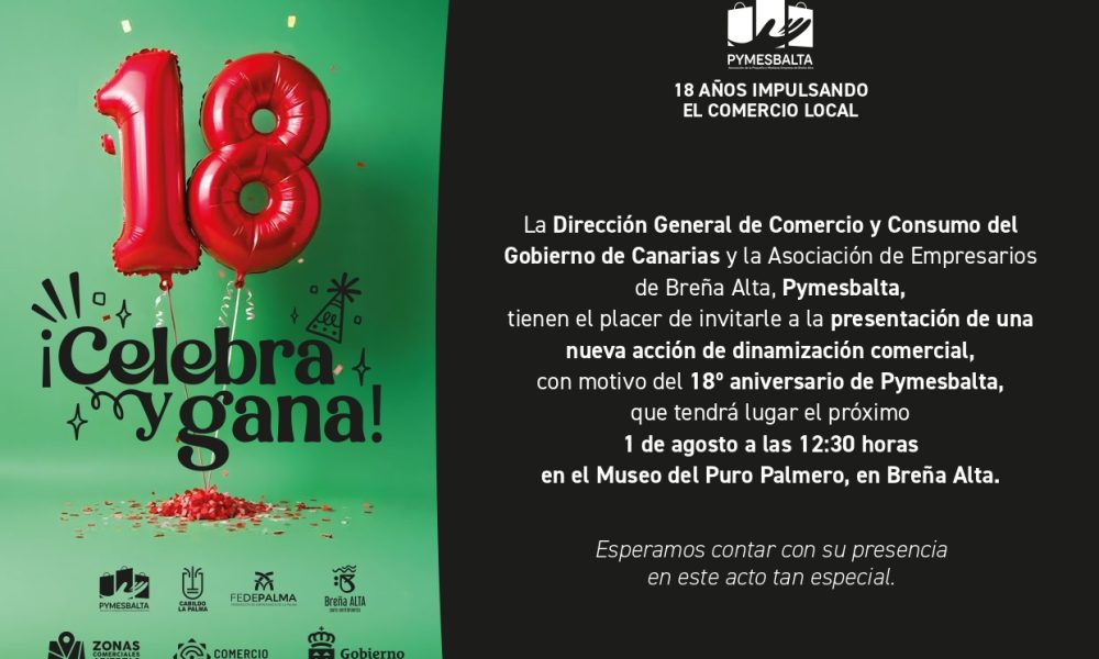 Acto de presentación: “18 años impulsando el comercio local,¡Celebra y Gana!”