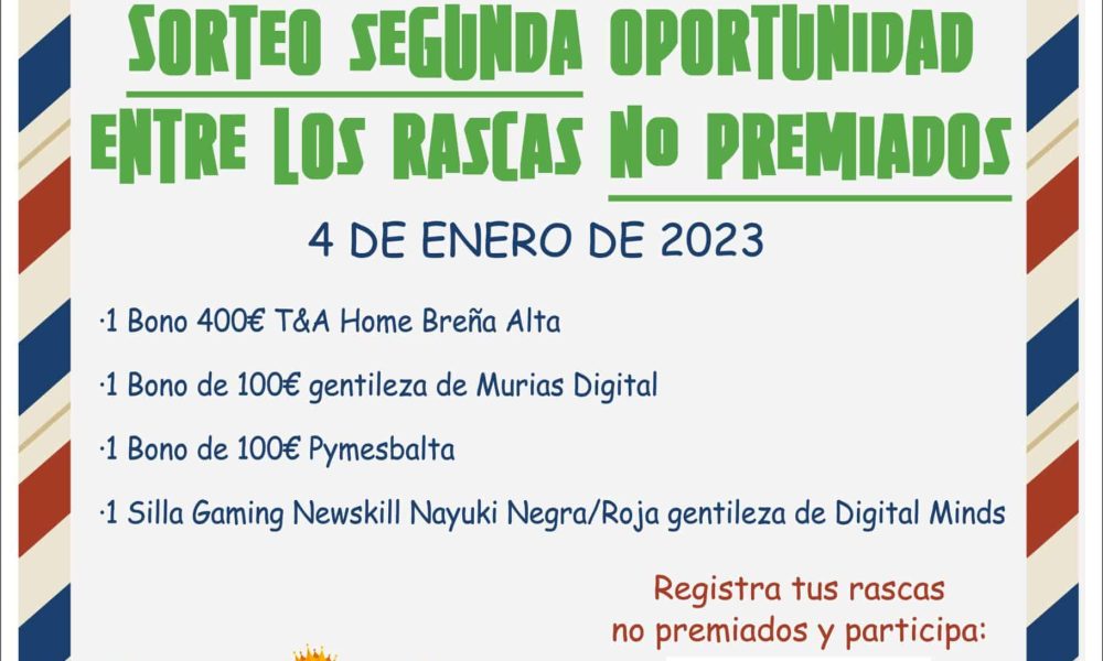 Segunda oportunidad para tus rascas NO PREMIADOS con Pymesbalta