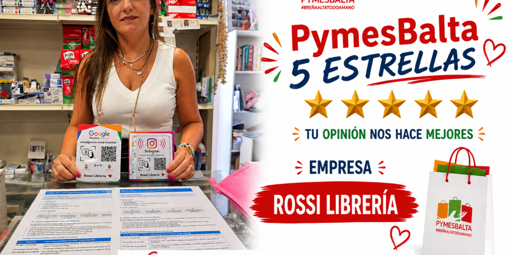 PYMESBALTA 5 ESTRELLAS con ROSSI LIBRERÍA