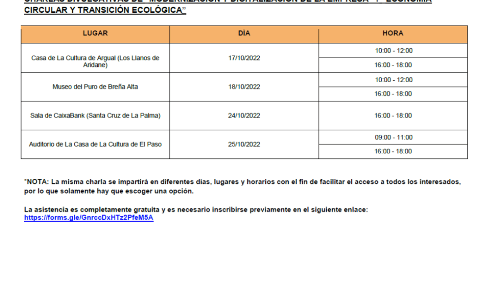 Charlas divulgativas del proyecto Vólcate con la Palma también en Breña Alta