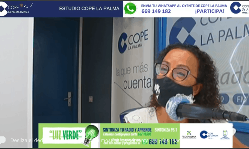 La gerente de Pymesbalta en el programa LUZ VERDE de Cope La Palma