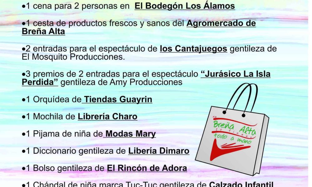Premios por tus compras en la III Feria de Oportunidades de Breña Alta