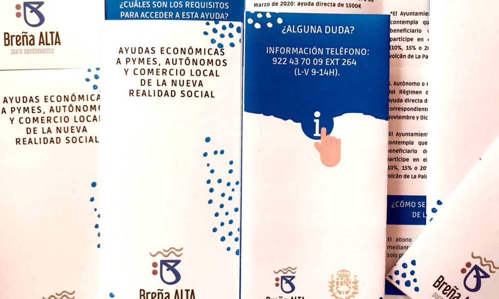 Ayudas económicas a pymes y autónomos del Ayuntamiento de Breña Alta 2021