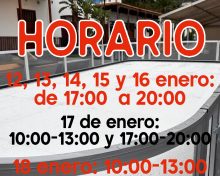 Horario PISTA PATINAJE del 12 al 18 de enero 2026 – Breña Alta