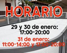 Horario pista patinaje 29-31 enero 2026, última semana !