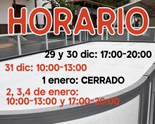Horario pista patinaje Breña Alta del 29 diciembre 2025 al 04 enero 2026