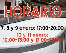 Horario PISTA PATINAJE del 7 al 11 de enero 2026 – Breña Alta